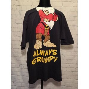 ALWAYS GRUMPY Disney Crew neck Tee  Mens XL